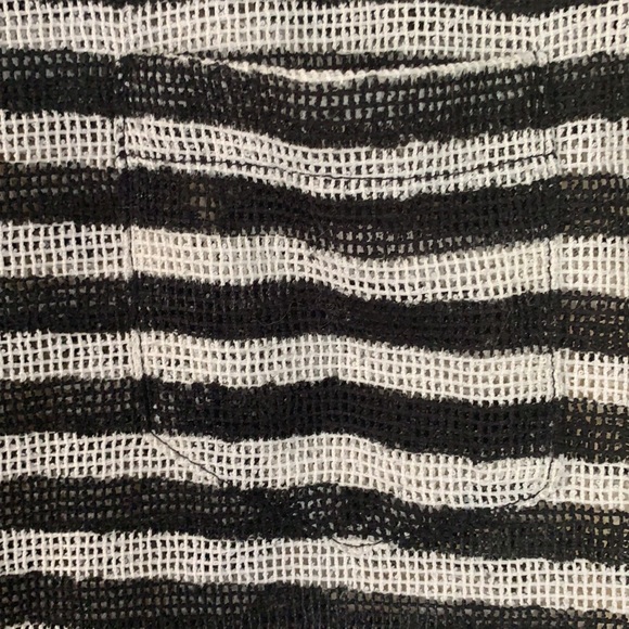 Ark & Co Striped Black/Cream Filet Shirt - Picture 2 of 3